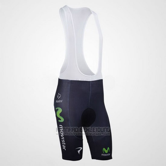 2013 Fahrradbekleidung Movistar Shwarz Trikot Kurzarm und Tragerhose - zum Schließen ins Bild klicken